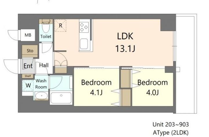 S-RESIDENCE王子enableの間取り