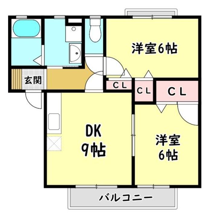 大阪府守口市大久保町4(アパート)の賃貸物件の間取り