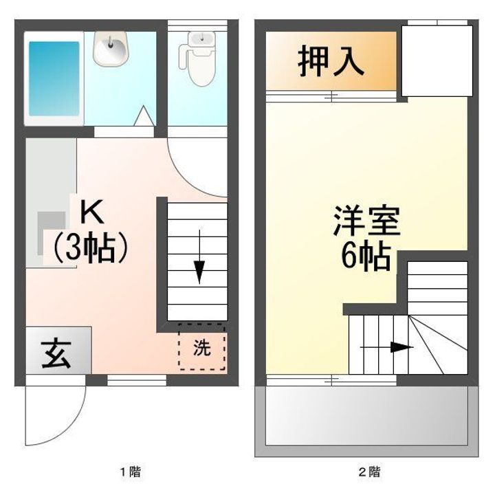 アパートメントP.I.の間取り