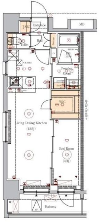 VERXEED ASAKUSAの間取り