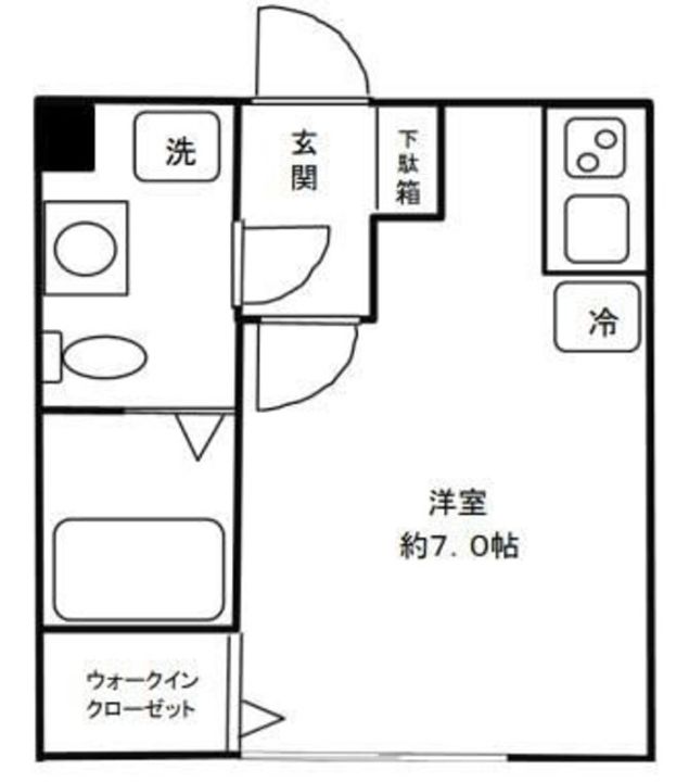 エクシス国立の間取り