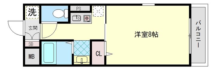 ファイブスター外大前2の間取り