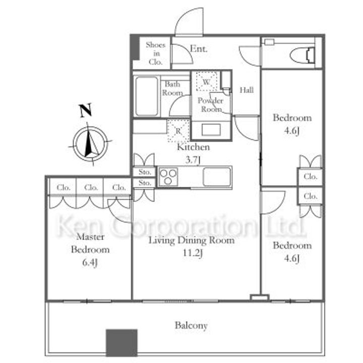 WORLD TOWER RESIDENCEの間取り
