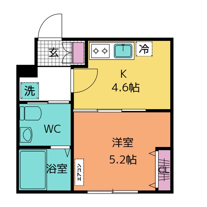 ハーミットクラブハウス金沢八景B棟の間取り
