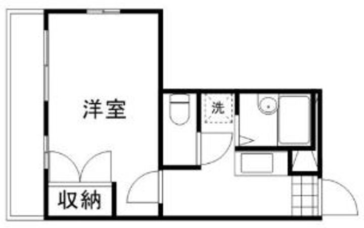 岡山県岡山市北区庭瀬の賃貸マンションの間取り