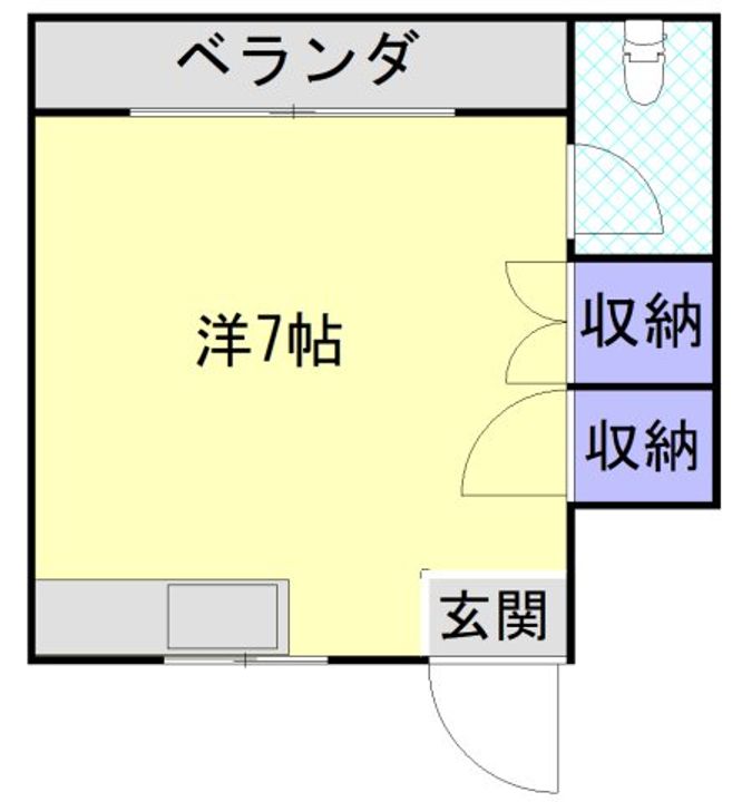 コーポ朝日の間取り