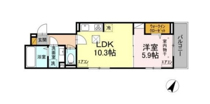 千葉県市川市香取2(アパート)の賃貸物件の間取り