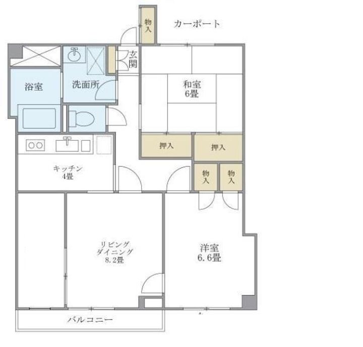千葉県習志野市秋津5(マンション)の賃貸物件の間取り