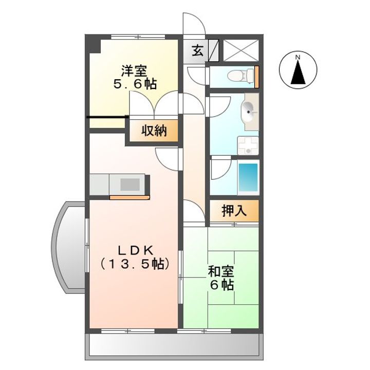 S・FIELD75の間取り