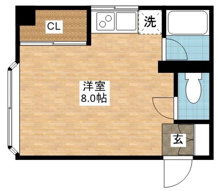 長崎県長崎市勝山町(アパート)の賃貸物件の間取り