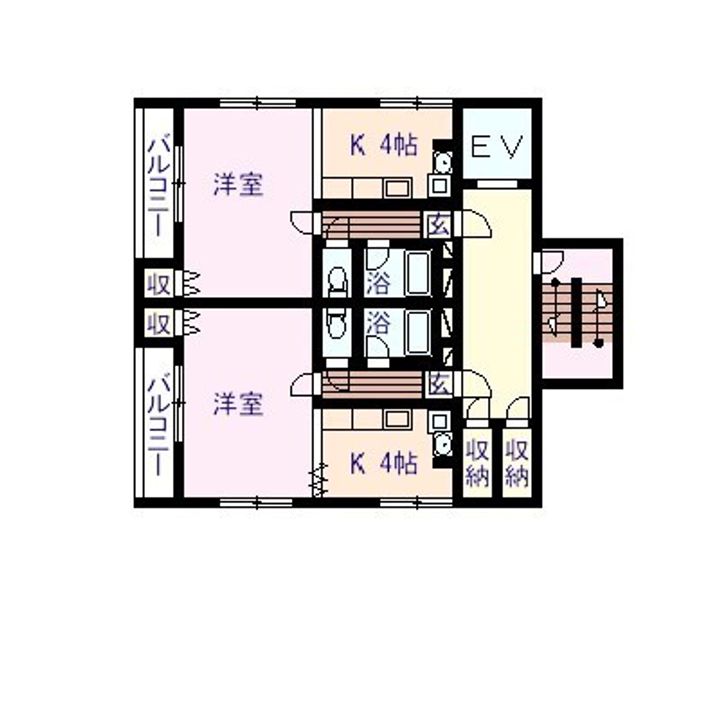 ガーデンコート新屋敷の間取り