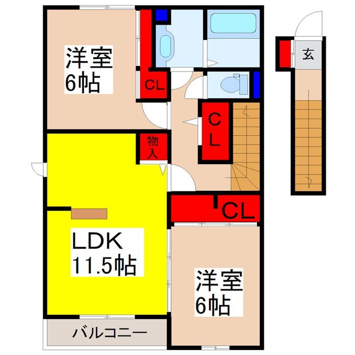 Dーroomきぬの里の間取り