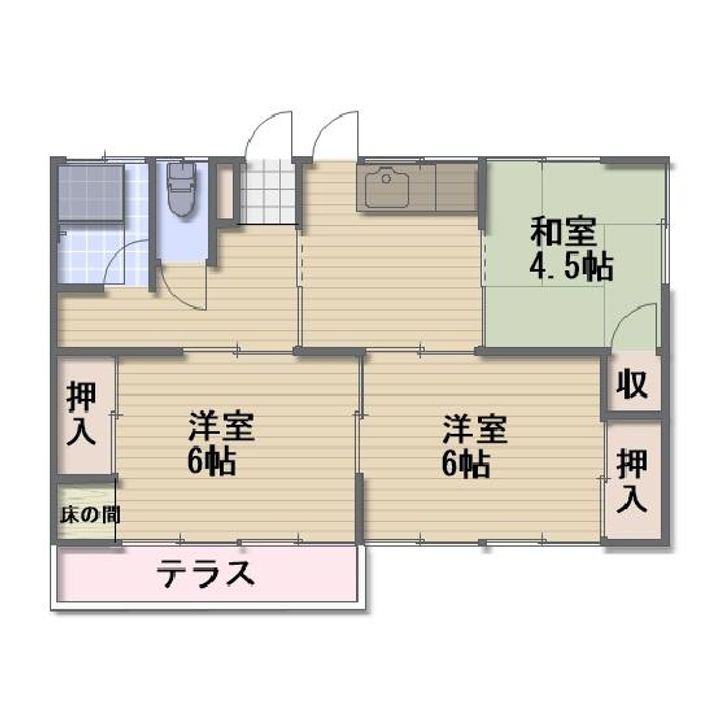 長野県長野市大字鶴賀七瀬中町(一戸建)の賃貸物件の間取り