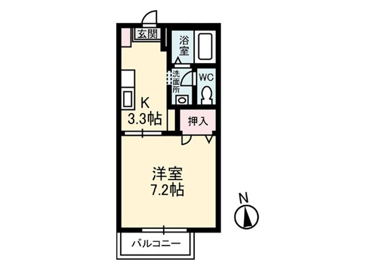 サウスウイングA棟の間取り