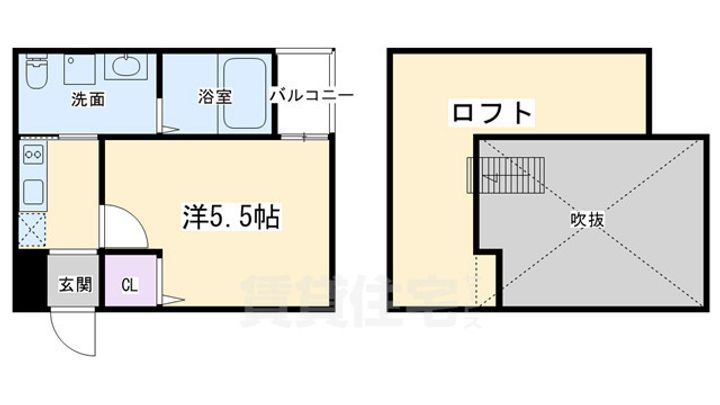 ロフティ四条大宮の間取り