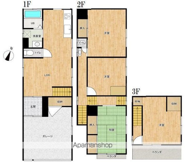 千葉県松戸市六実7(一戸建)の賃貸物件の間取り