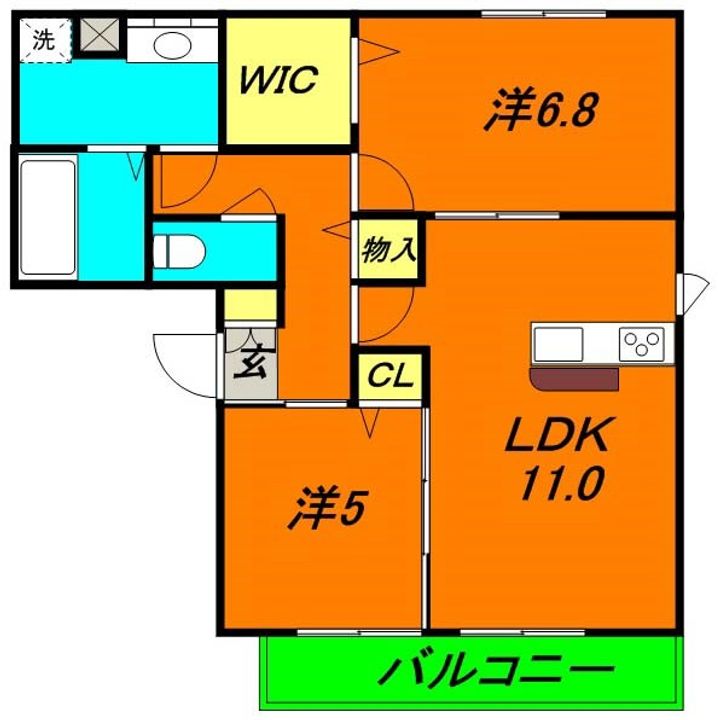 サフランの間取り