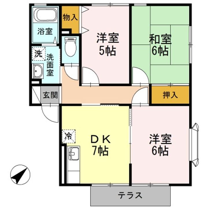 クイーンズコートの間取り