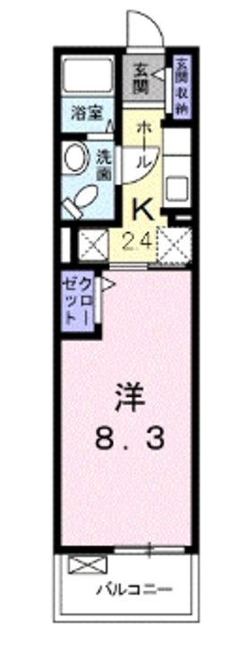 愛知県名古屋市緑区鳴海町字諸ノ木(アパート)の賃貸物件の間取り