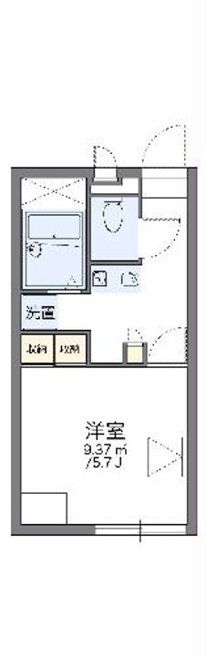 レオパレスコンドミニアム西原の間取り