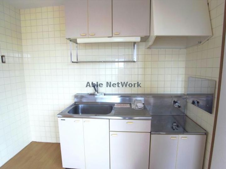 岐阜県岐阜市西改田上の町(アパート)の賃貸物件のキッチン