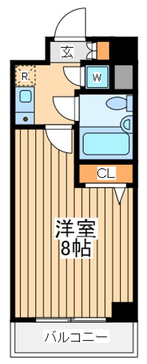 神奈川県横浜市中区初音町1(マンション)の賃貸物件の間取り