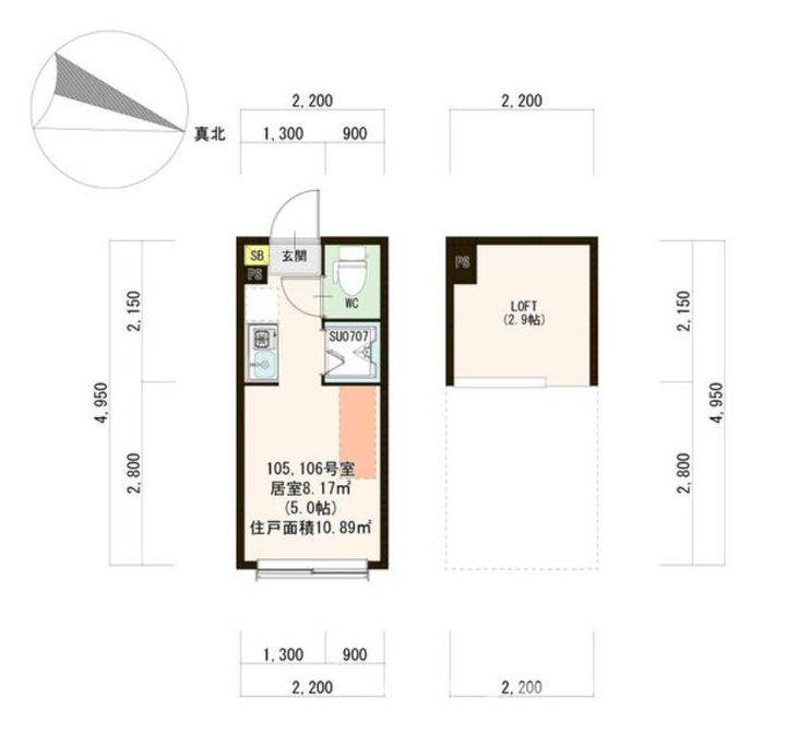 THE APAARTMENTの間取り