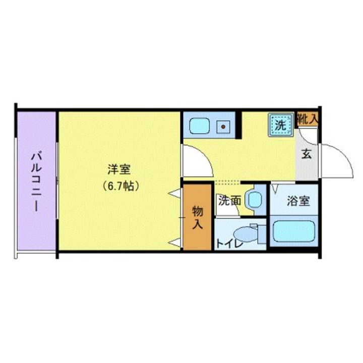クレール幡ヶ谷の間取り