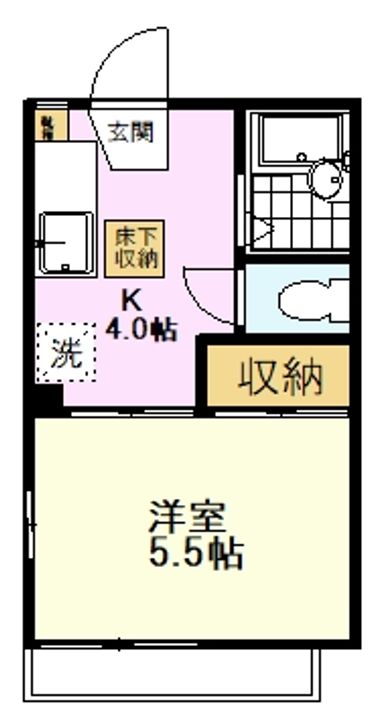 東京都国立市東1(アパート)の賃貸物件の間取り