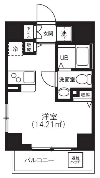 埼玉県さいたま市浦和区常盤9(マンション)の賃貸物件の間取り