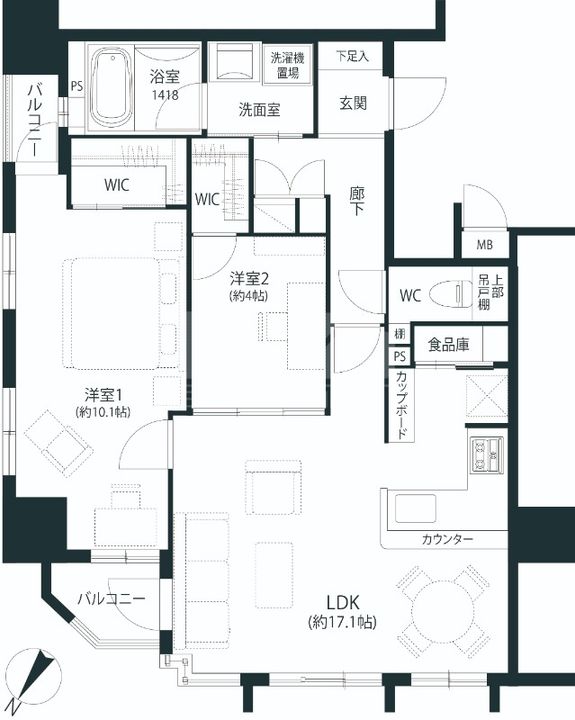 アメックス赤坂門タワーの間取り