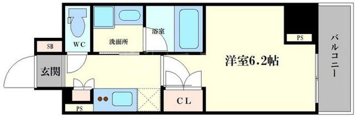 リーガル南船場IIIの間取り