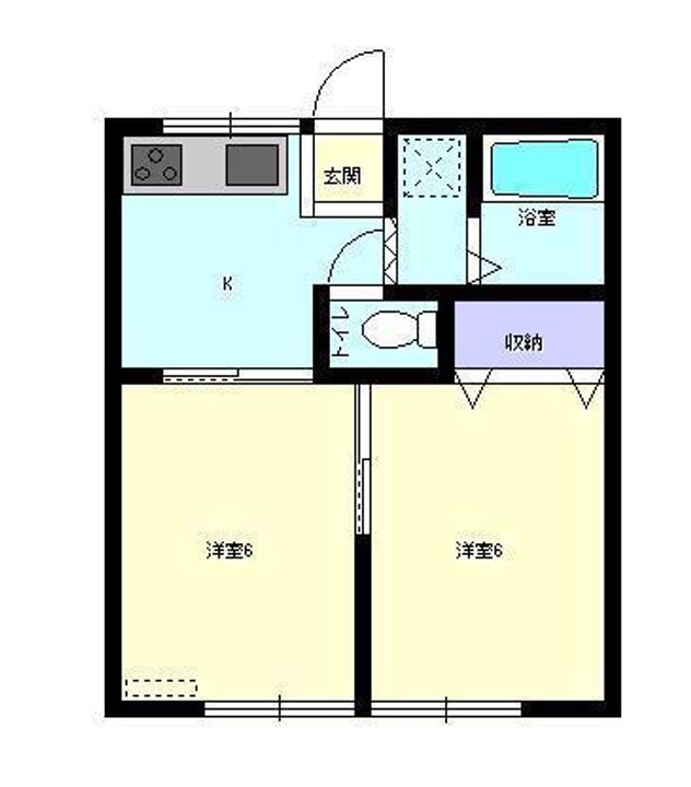 コーポ仁部の間取り