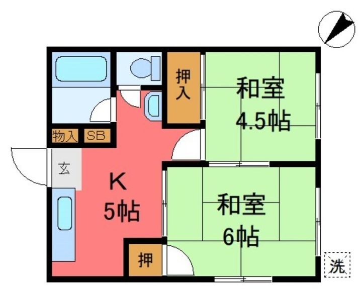東久コーポの間取り