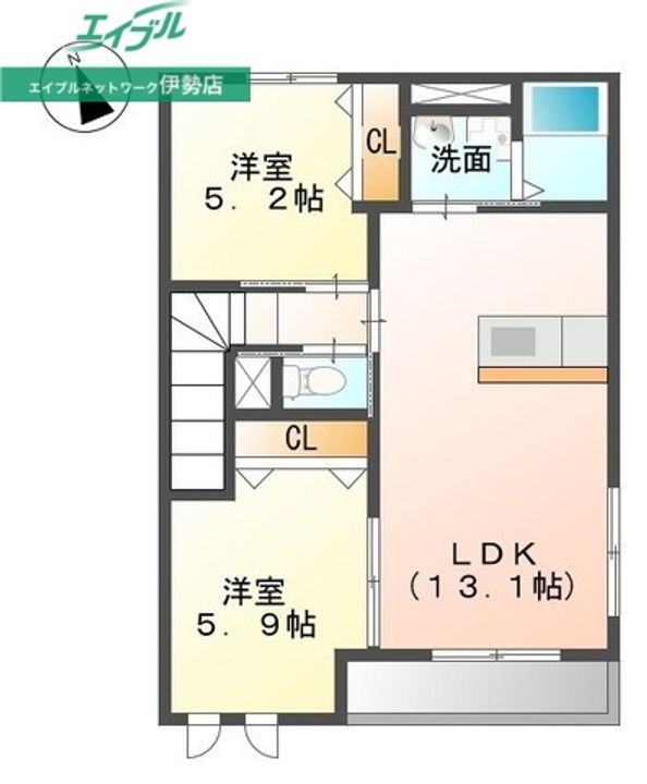 グランマール 弐番館の間取り