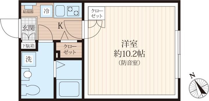 東京都台東区下谷3(マンション)の賃貸物件の間取り