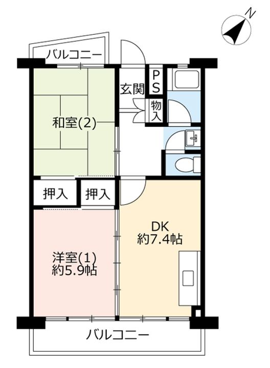 UR真砂第一の間取り