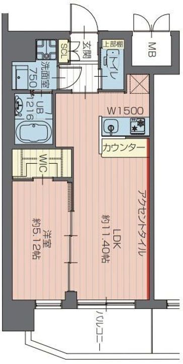 プレジオ川口ASIANの間取り