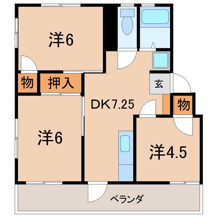半沢マンションの間取り