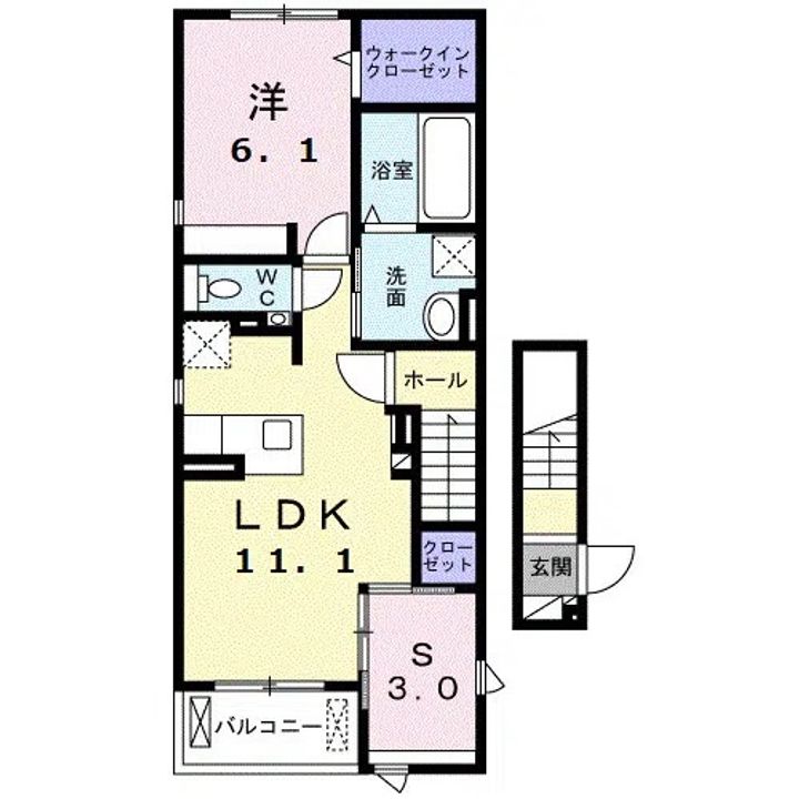 東京都練馬区谷原3(アパート)の賃貸物件の間取り