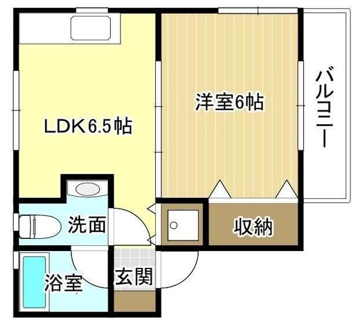静岡県沼津市大岡(アパート)の賃貸物件の間取り