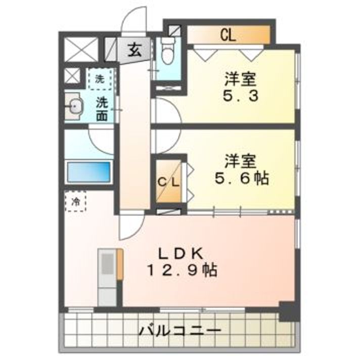 ラフィーネの間取り