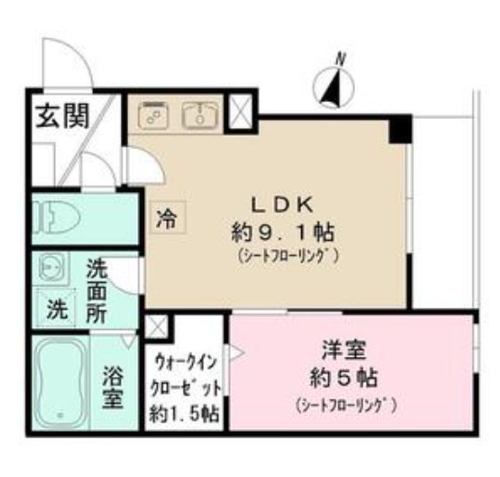 東京都目黒区中町2(アパート)の賃貸物件の間取り