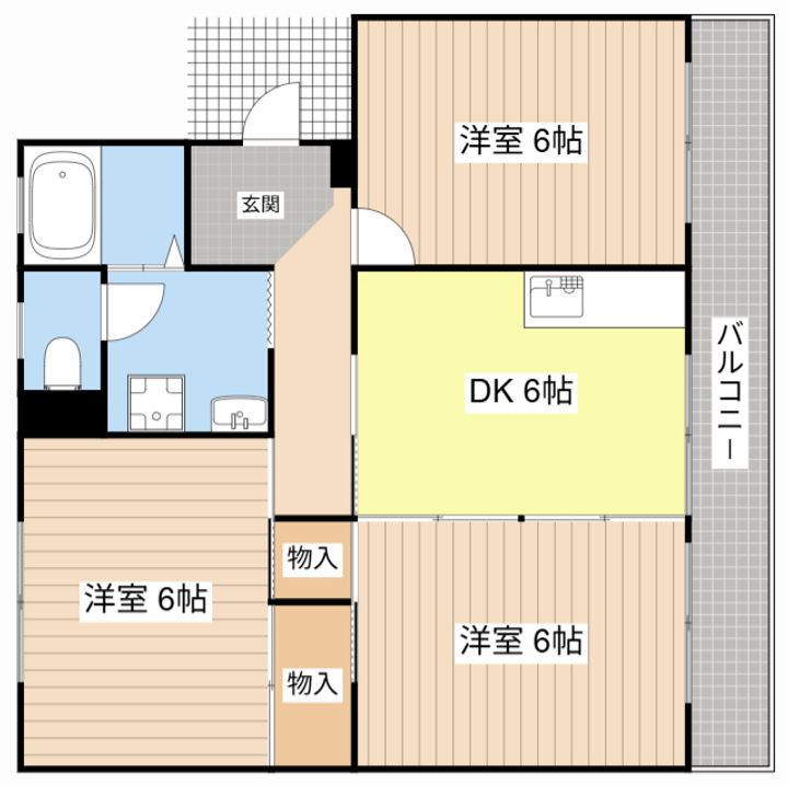 リーフマンションの間取り