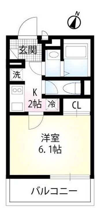 埼玉県さいたま市浦和区常盤1(マンション)の賃貸物件の間取り