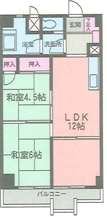 大船コーポビアネーズの間取り