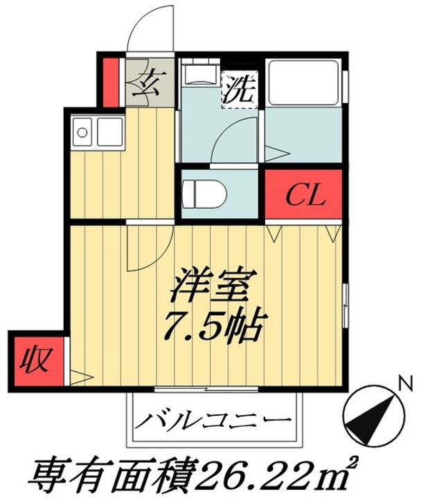 千葉県浦安市今川4(アパート)の賃貸物件の間取り
