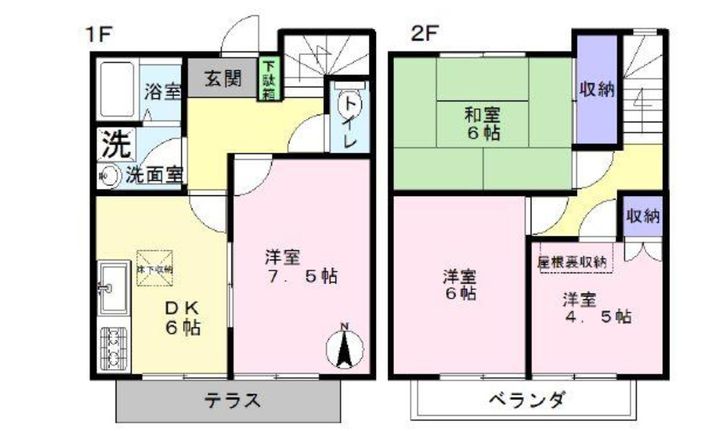 東京都八王子市下恩方町(一戸建)の賃貸物件の間取り
