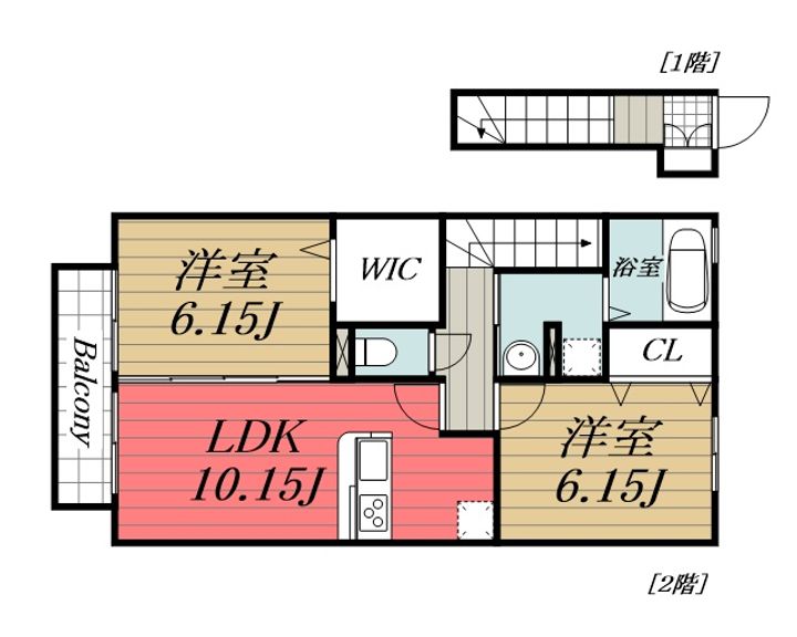 千葉県四街道市栗山(アパート)の賃貸物件の間取り