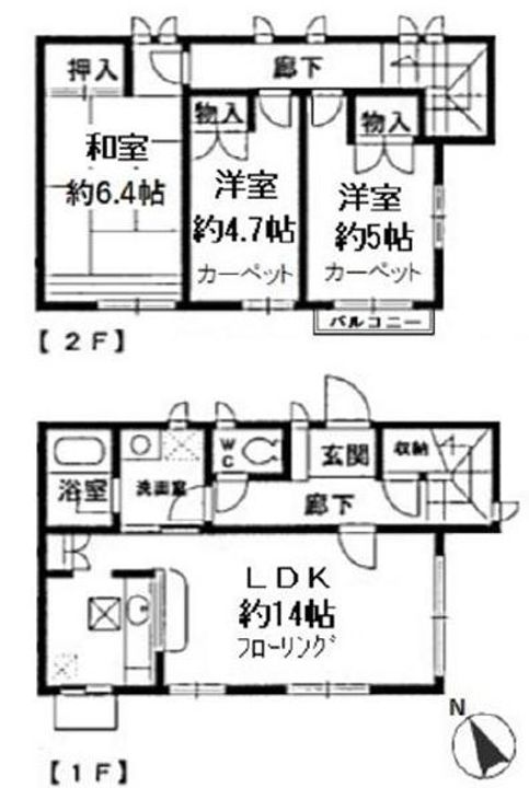 東京都杉並区久我山3(一戸建)の賃貸物件の間取り